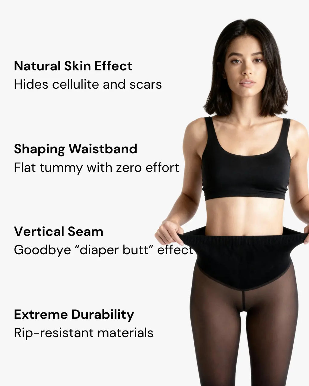 Translucent Fleece Lined Tights