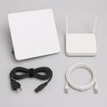 Complete Mini Kit: satellite terminal, Wi-Fi router, power cable and Ethernet cable